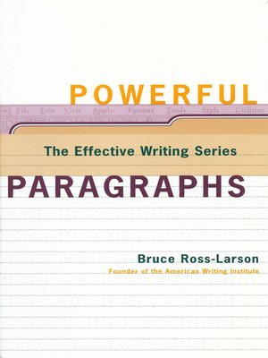 cover image of Powerful Paragraphs (The Effective Writing Series)